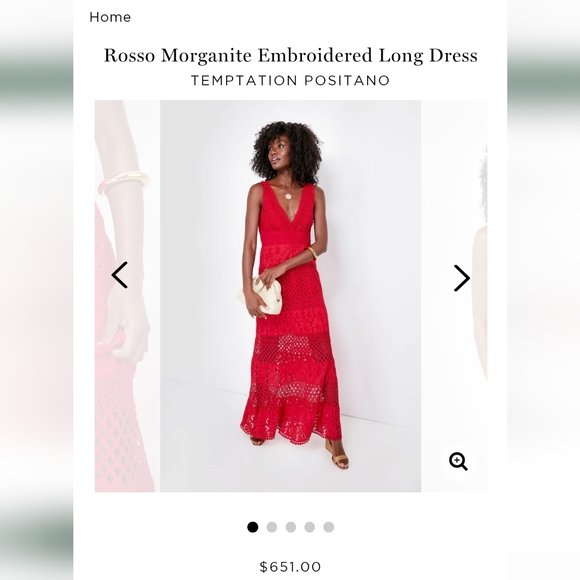 Tuckernuck Dresses & Skirts - Rosso Morganite Embroidered Long Dress TEMPTATION POSITANO